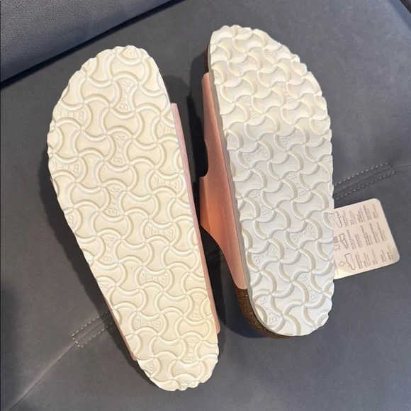 Birkenstock Pink Sandals with Adjustable Straps and Contoured Footbed - Picture 3 of 3